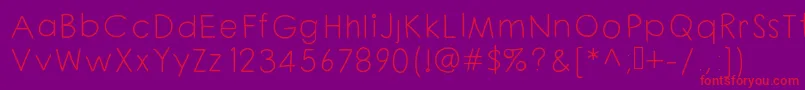 Chloouioui Font – Red Fonts on Purple Background