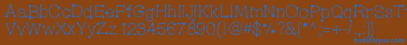 Midnightconstellations Font – Blue Fonts on Brown Background