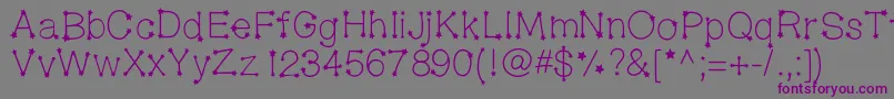 Midnightconstellations Font – Purple Fonts on Gray Background