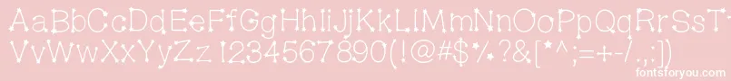 Midnightconstellations Font – White Fonts on Pink Background