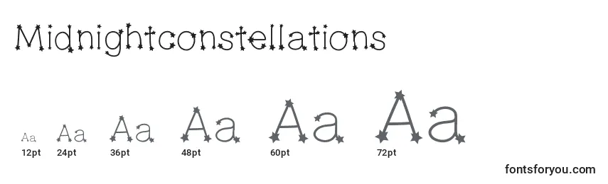 Midnightconstellations Font Sizes
