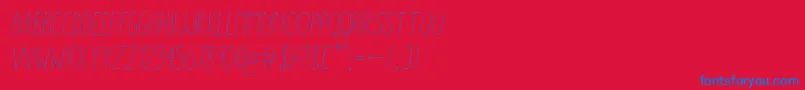 fuente AracneCondensedLightItalic – Fuentes Azules Sobre Fondo Rojo