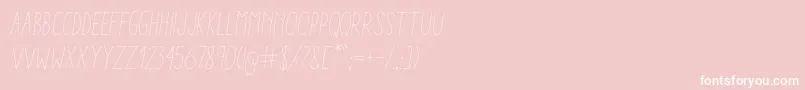 fuente AracneCondensedLightItalic – Fuentes Blancas Sobre Fondo Rosa