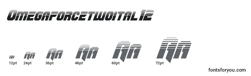 Omegaforcetwoital12 Font Sizes