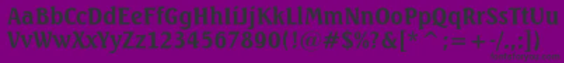 SeagullBoldBt Font – Black Fonts on Purple Background