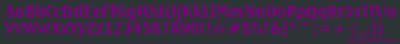 SeagullBoldBt Font – Purple Fonts on Black Background