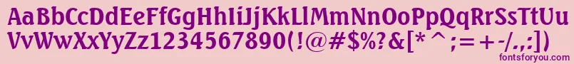 SeagullBoldBt Font – Purple Fonts on Pink Background