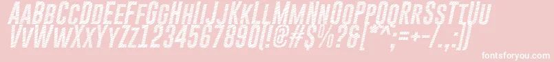 GoboldCutsItalic Font – White Fonts on Pink Background