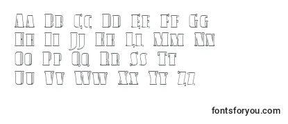 Обзор шрифта Sfavondalescoutline