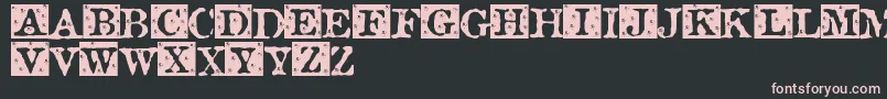 RoseBudSweet Font – Pink Fonts on Black Background