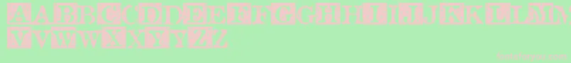 RoseBudSweet Font – Pink Fonts on Green Background