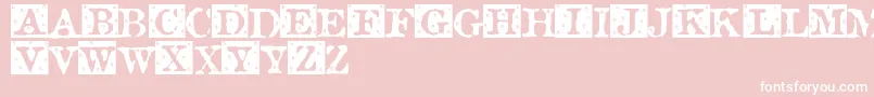 RoseBudSweet Font – White Fonts on Pink Background