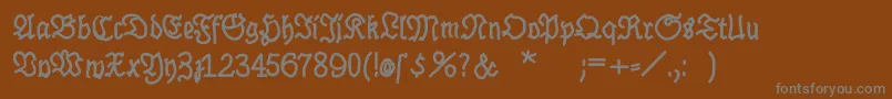 More about BrokenhandBold Font BrokenhandBold Font – Gray Fonts on Brown Background