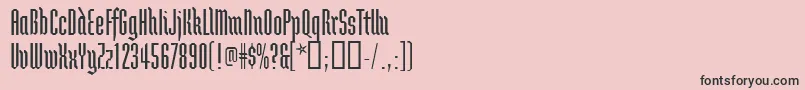 Brunnhildetwo Font – Black Fonts on Pink Background