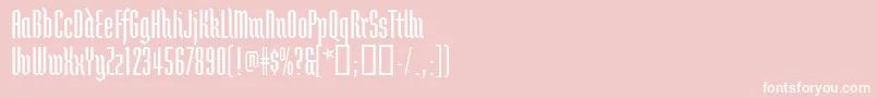 Brunnhildetwo Font – White Fonts on Pink Background