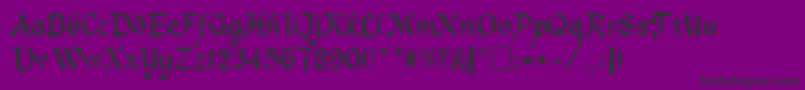 AlpineRegular Font – Black Fonts on Purple Background