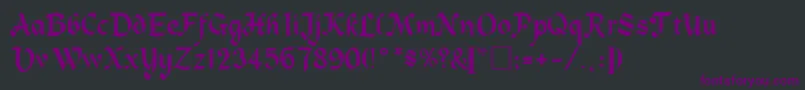 fuente AlpineRegular – Fuentes Moradas Sobre Fondo Negro