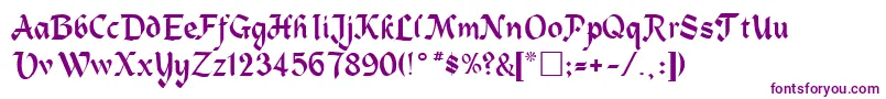 AlpineRegular Font – Purple Fonts on White Background