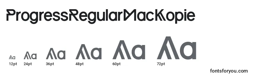 ProgressRegularMacKopie Font Sizes