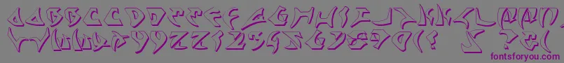 Kahless2s Font – Purple Fonts on Gray Background