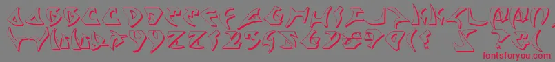Kahless2s Font – Red Fonts on Gray Background