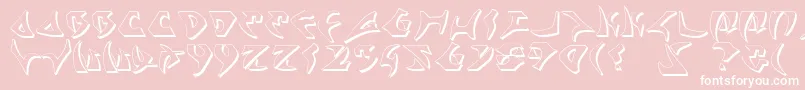 Kahless2s Font – White Fonts on Pink Background