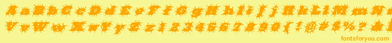 Подробнее о шрифте Badhairday Шрифт Badhairday – оранжевые шрифты на жёлтом фоне