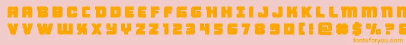 Victorycomicstitle Font – Orange Fonts on Pink Background