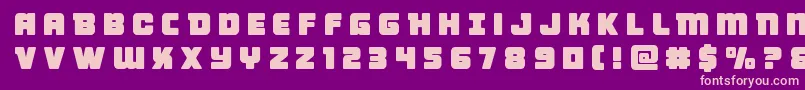 Victorycomicstitle Font – Pink Fonts on Purple Background