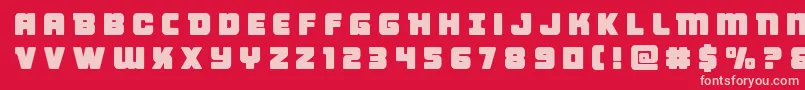 Victorycomicstitle Font – Pink Fonts on Red Background