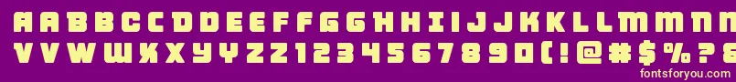 Victorycomicstitle Font – Yellow Fonts on Purple Background