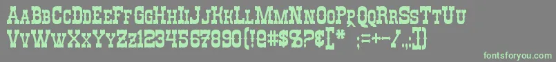 RioOro Font – Green Fonts on Gray Background