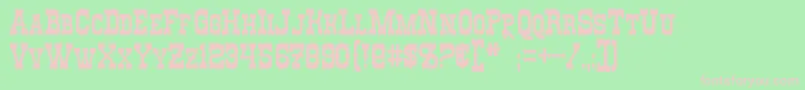 RioOro Font – Pink Fonts on Green Background