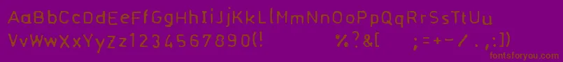 Шрифт Normogrr – коричневые шрифты на фиолетовом фоне
