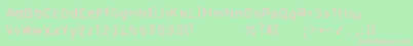 Normogrr Font – Pink Fonts on Green Background