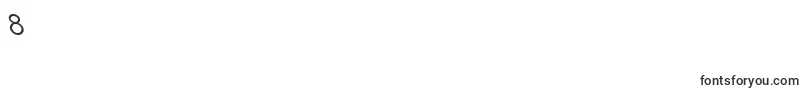 フォントLaplandleftyRegular – フォント数字8