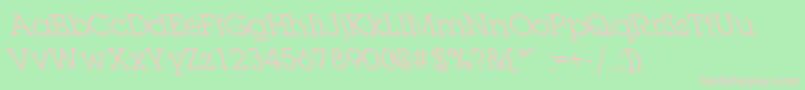 LaplandleftyRegular Font – Pink Fonts on Green Background