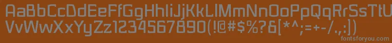 Police SarasorirgBold – polices grises sur fond brun