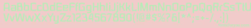 SarasorirgBold Font – Green Fonts on Pink Background