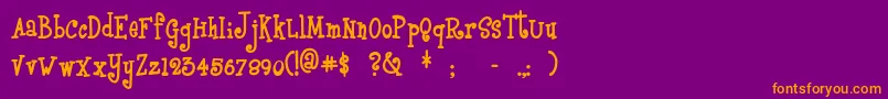 Подробнее о шрифте Boyzrgross Шрифт Boyzrgross – оранжевые шрифты на фиолетовом фоне