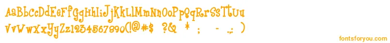 Шрифт Boyzrgross – оранжевые шрифты