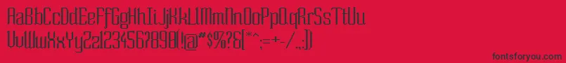Soext Font – Black Fonts on Red Background
