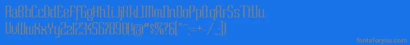 Soext Font – Gray Fonts on Blue Background