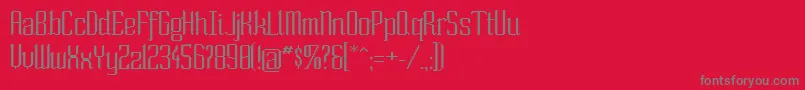 Soext Font – Gray Fonts on Red Background