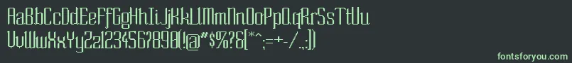 Soext Font – Green Fonts on Black Background