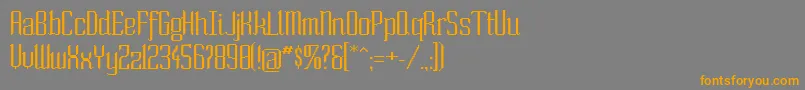 Soext Font – Orange Fonts on Gray Background