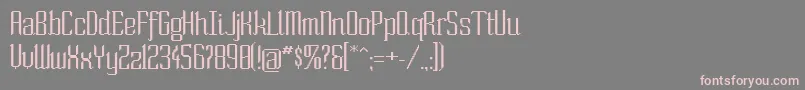 Soext Font – Pink Fonts on Gray Background
