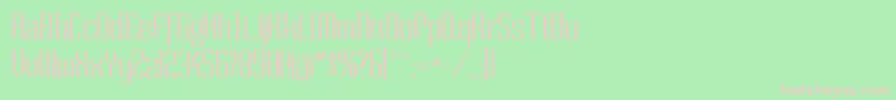 Soext Font – Pink Fonts on Green Background
