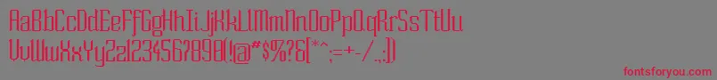 Soext Font – Red Fonts on Gray Background