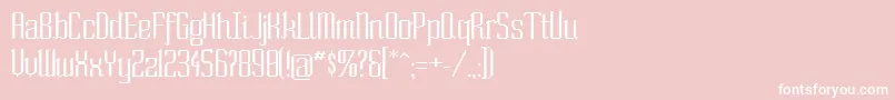 Soext Font – White Fonts on Pink Background